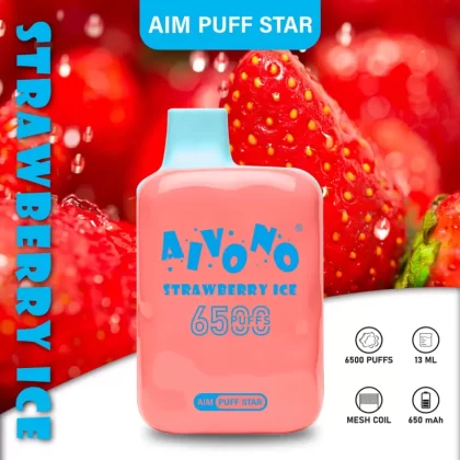 AIVONO Aim Puff Star 6500 Puffs | 0%-5% strength, 13mL, bulk disposable vape - Aiviouvapes