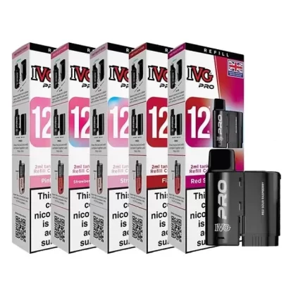IVG PRO 12 REPLACEMENT PODS 5 X MULTIPACK 20MG