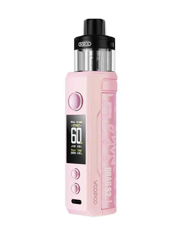 VOOPOO DRAG S2 POD MOD KIT 60W - Glow Pink - Image 2