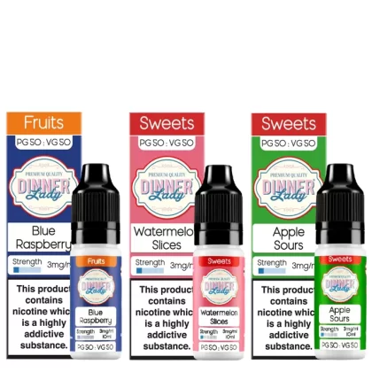 20 Dinner Lady Vape Juice 50/50 – Bulk Buy Deals – 10ml – TPD - Vapestorm Co
