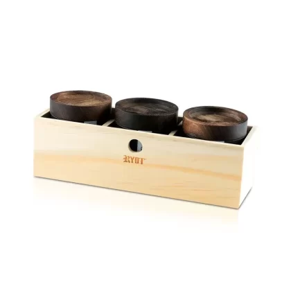 RYOT Walnut Lid Jar Boxes
