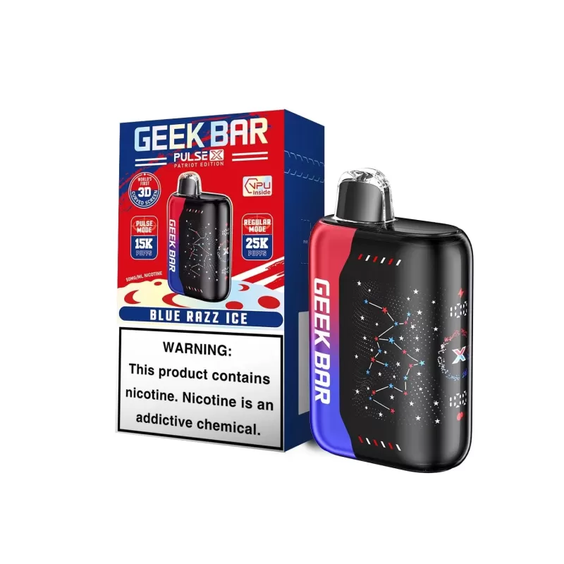 Geek Bar Pulse X 25K Puff PATRIOT EDITION Rechargeable Disposable Device – 25000 Puffs - Image 2