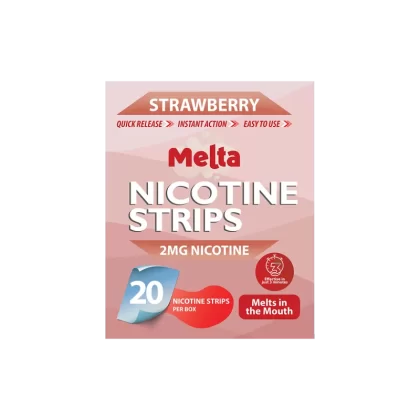 Strawberry Melta Nicotine Strips - 2MG - Vape Product