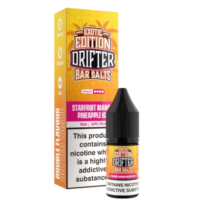 Drifter Bar Salts Exotic Edition Starfruit Mango Pineapple Ice Nic Salt