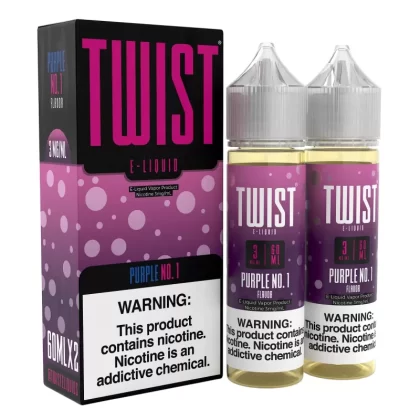 TWIST E-Liquid - Purple No.1 (Berry Medley Lemonade) - 120ML E-Liquid (Twin 60ML Pack) - 6MG