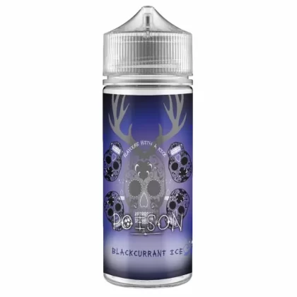 Blackcurrant Ice 100ml Shortfill Eliquid by Poison