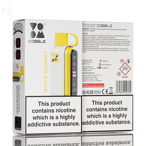 Voom Cobble 20K Puffs Disposable Vape - 16mL - Sour Blue Raspberry - Image 3
