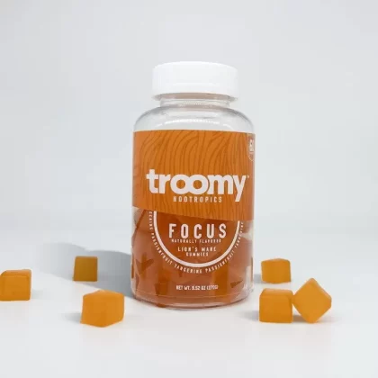 Troomy Nootropics 60 Count Jar - 2000mg Daily, 400mg Focus