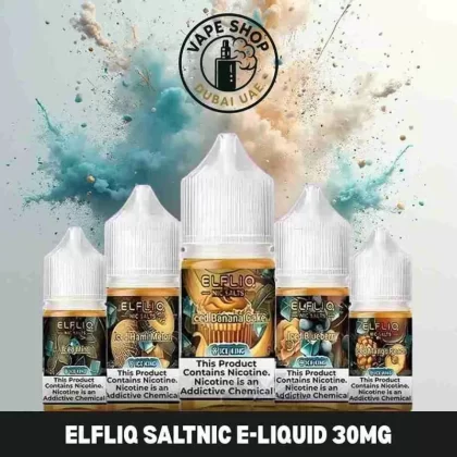 Elfliq Saltnic E-liquid 30MG By Elf bar In Dubai - Iced Apple, Iced Banana Cake