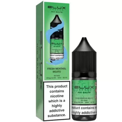 Fresh Menthol Mojito Nic Salt E-Liquid Legend Series by ELUX (10ml) - 20mg
