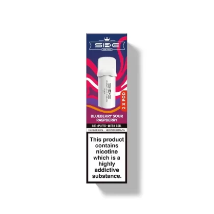 SKE Crystal Pro 600 Blueberry Sour Raspberry Prefilled Pod - Nicotine Strength#20mg (636189)