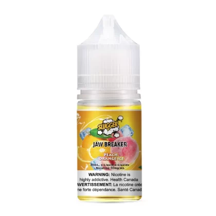 SLUGGER Jaw Breaker Salt – Peach Orange Ice 30ml (20, 35, 50mg) - Vapebar Pk