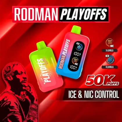 RODMAN PLAYOFFS 50K Ice & Nic Control Disposable Device - 50,000 Puffs - Cream Tobacco