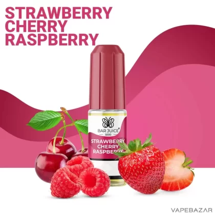 Bar Juice 5000 Nic Salt – Strawberry Cherry Raspberry - 20mg/ml, 10mg/ml; Propylenglykol, Glycerin