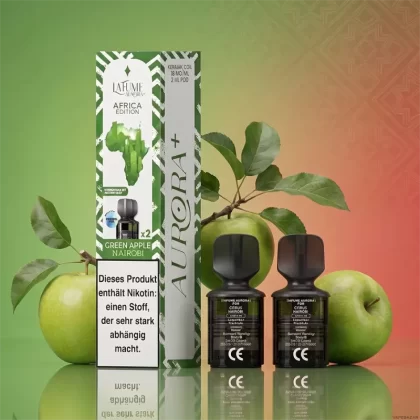 La Fume Aurora Podsystem – Apple Nairobi 2er Pack - La Fume / Apfel / 20mg/ml