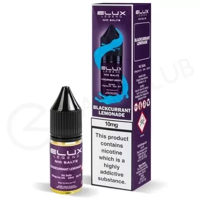 Blackcurrant Lemonade Nic Salt E-Liquid by Elux Legend