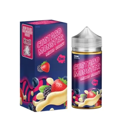 Jam Monster Custard Mixed Berry Vape e-Liquid 100mL - Beyondvape
