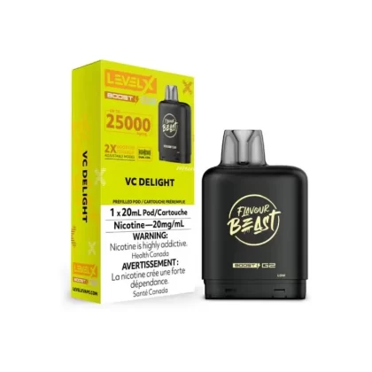 Level X Boost Flavour Beast G2 Pods – VC Delight, 25K Puffs