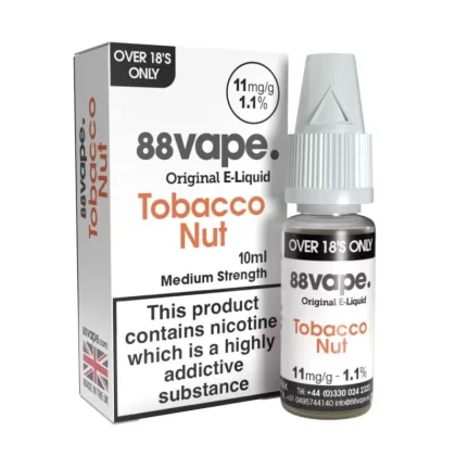 Tobacco Nut Liquid E-Liquid by 88vape (10ml) - 16mg
