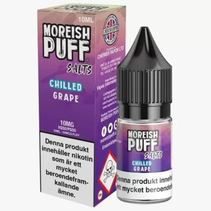 Moreish Puff – Grape 10mg 10ml – E juice med nikotin - Moreish Puff / Yes / 10mg / 10ml / 50/50