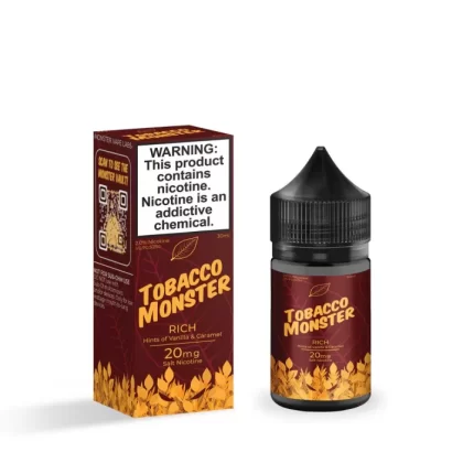 Tobacco Monster Salt Nic Premium E-Liquid 30ml - Smooth Tobacco / 24mg