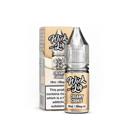 Wick Liq Bar Juice Creamy Cookie 10ml Nic Salts E-Liquid - Vapestore Co