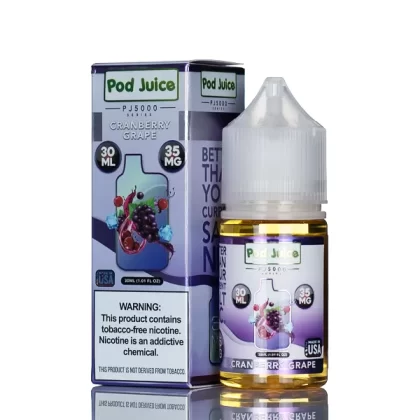 Pod Juice Salt PJ5000 - Cranberry Grape - 30ml (DISCONTINUED) - 35mg