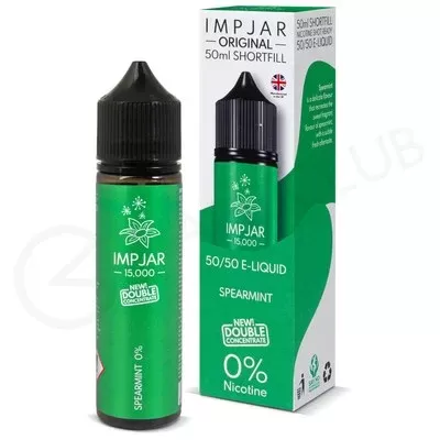 Spearmint Shortfill E-Liquid by Imp Jar 50ml