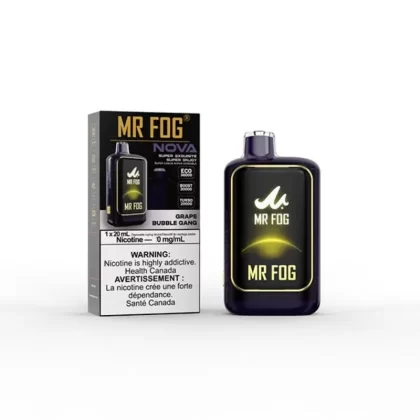 Mr Fog Nova Nicotine Free Grape Bubble Gang 36K Disposable Vape