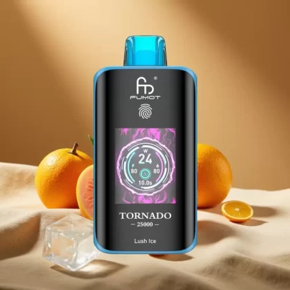 Fumot Tornado 25000 Puffs HD Screen 20ml Lush Ice Disposable Vape