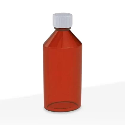 Child Resistant | Oval Bottles w/ Caps | Various Colors – 8oz – 80 Count
