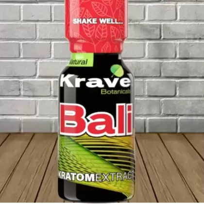 Krave Botanicals Bali Kratom Extract Shot - size#Single Bottle>12ct Case