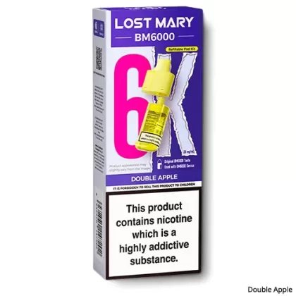 Double Apple BM6000 Refill Pods by Lost Mary - 20 mg/ml