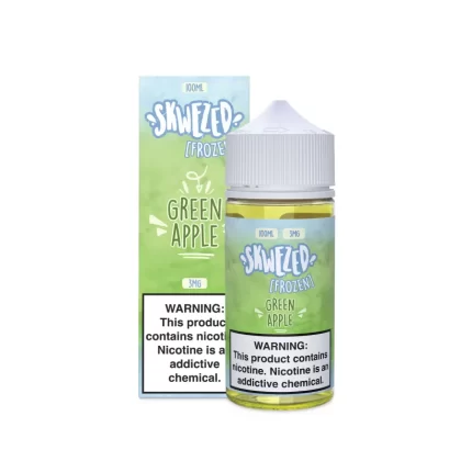 SKWEZED - Frozen Green Pucker (Green Apple) - 100ML E-Liquid - 6MG