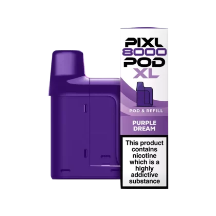 Purple Dream Pixl 8000 Refill Pack - 20 mg - Vape Product (00FDB2)