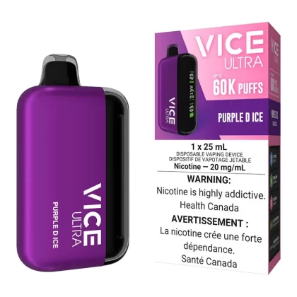 Vice Ultra Disposable Vape Device – Purple D Ice - 20mg/mL