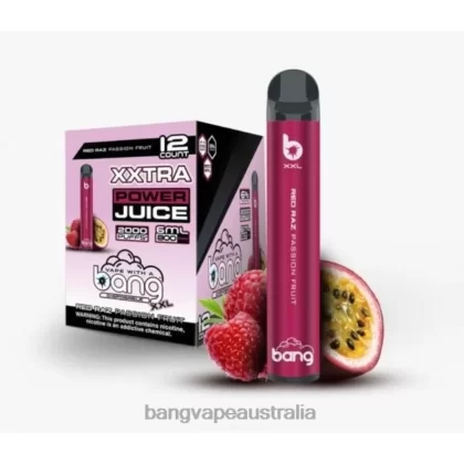 Bang Vape XXL 2000 puffs 6006N22 Red Raz Passion Fruit – Bang Vape Australia - Bangvapeaustralia
