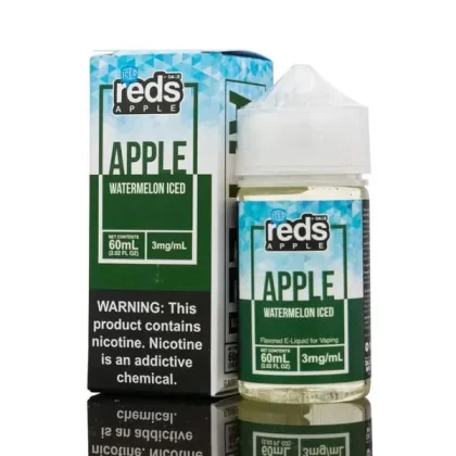 ICED WATERMELON RED’S APPLE E-JUICE 7 DAZE 60ML – 3MG – 6MG – 12MG - Vapebar Pk