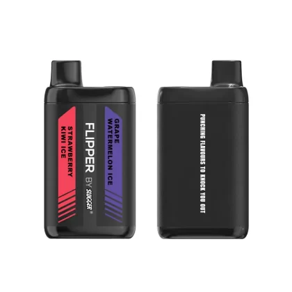 Flipper 16K Disposable Vape – Strawberry Kiwi Ice + Grape Watermelon Ice 40mg (16000 Puffs)