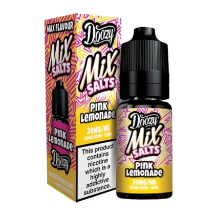 Pink Lemonade Nic Salt E-Liquid Mix Salts Series by Doozy Vape Co (10ml) - 10mg