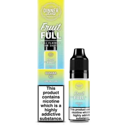 BANANA ICE BAR SALTS DINNER LADY FRUIT FULL 10ML E-LIQUID - 10mg