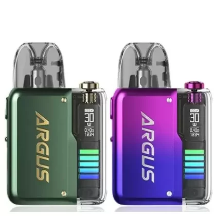 VooPoo Argus P2 Pod Vape Kit - Color#Emerald Green>Crystal Pink>Violet Purple>Titanium Grey>Ruby Red>Pearl White>Neon Blue>Matte Black