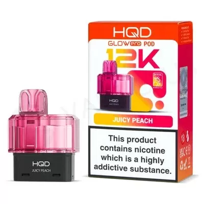 Juicy Peach HQD Glow Pro 12K Refill Pod