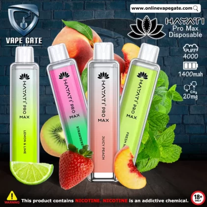 Hayati Pro Max Disposable Vape (4,000 Puffs) - Strawberry Watermelon / 20 mg
