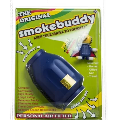 The Original SmokeBuddy - Color#White>Yellow>Black>Dark Green>Orange>Pink>Turquoise>Purple>Red>Green>Dark Blue>Blue Glow in the Dark>White Glow in the Dark>Wood