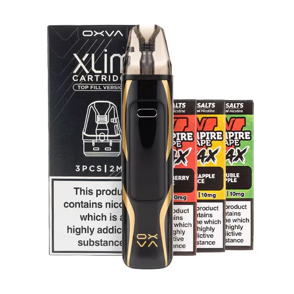 OXVA Xlim Pro 3 Pod Kit Bundle - Black Carbon / 0.4ohm - Image 3
