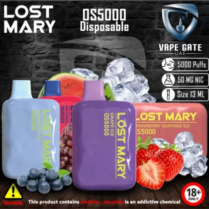 Lost Mary OS5000 Disposable Vape - 50 mg / Blue Cotton Candy