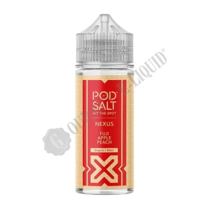 Fuji Apple Peach 100ml Shortfill E-Liquid by Pod Salt Nexus - Size#100ml~Nicotine Strength#0mg~Add Nicotine Shot For#0mg>3mg>6mg