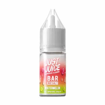 Just Juice Bar Watermelon Nic Salt Vape Juice - 10 Pack - Strength 20mg