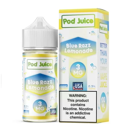 Pod Juice – Blue Razz Lemonade – 100ML E-Liquid - 12MG
